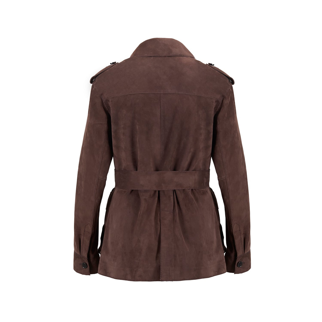 Tiora Kahve Kadın Süet Ceket