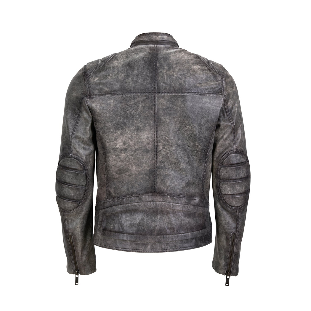 Tirona Gri Erkek Deri Mont