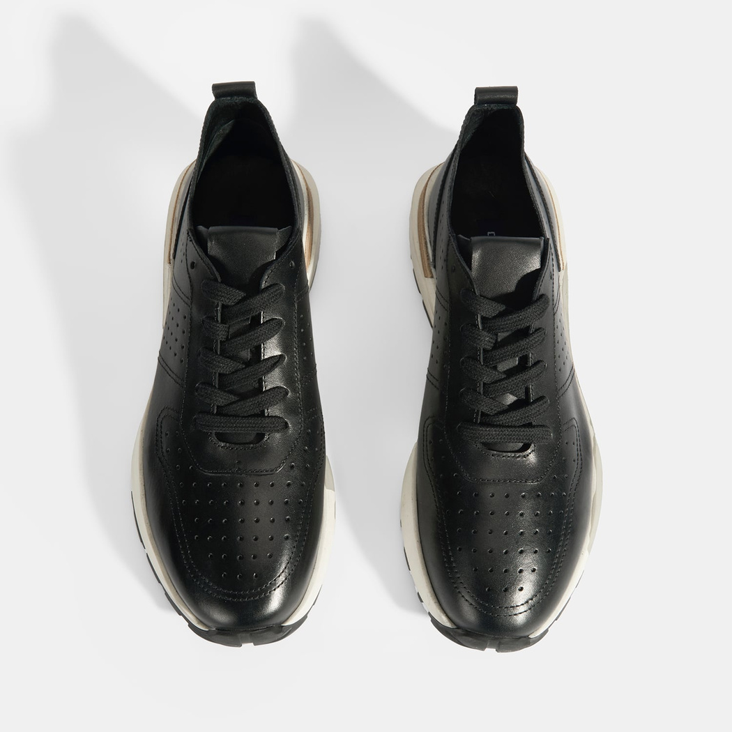 Tressa Siyah Erkek Deri Bağcıklı Günlük Ayakkabı