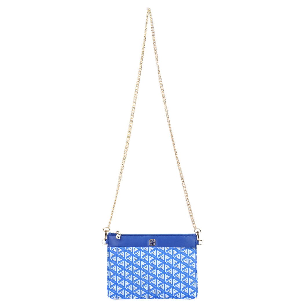 Trigo Mavi Kadın Monogram Clutch Çanta