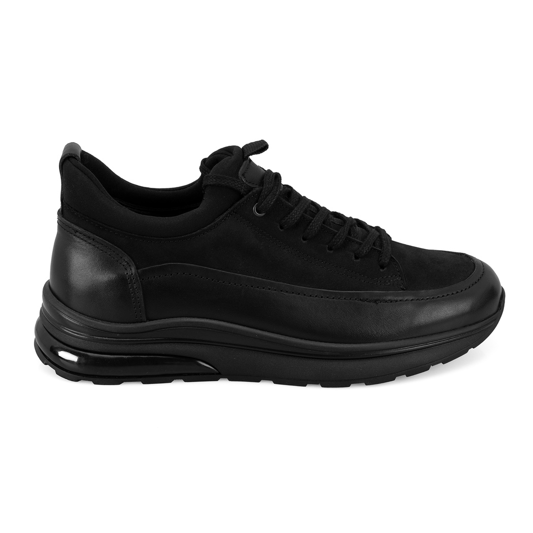 Trika Siyah Erkek Deri Spor Ayakkabı