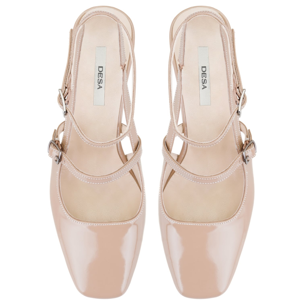 Tristan Bej Kadın Topuklu Deri Klasik Ayakkabı