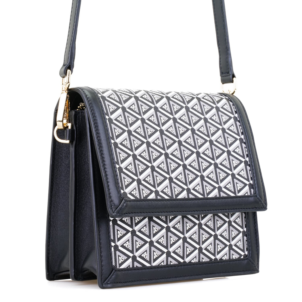 Tronc Siyah Kadın Monogram Omuz Çantası