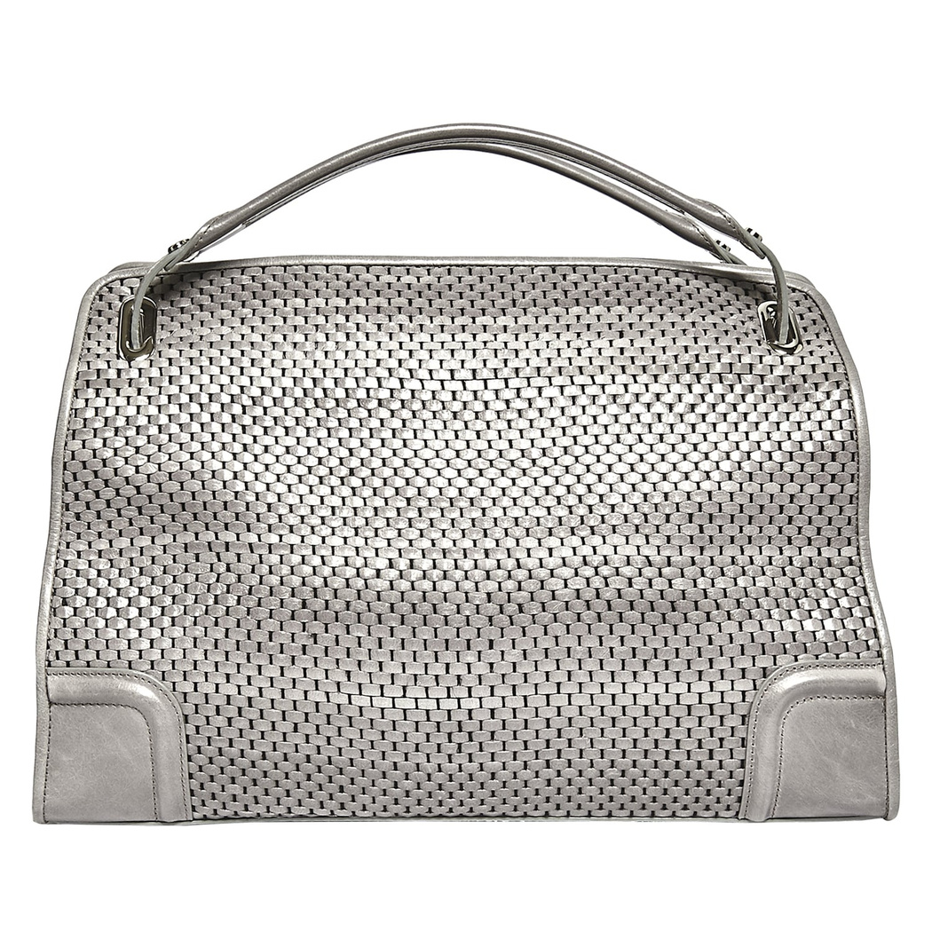 Trudy Kadın Örgülü Deri El Çantası