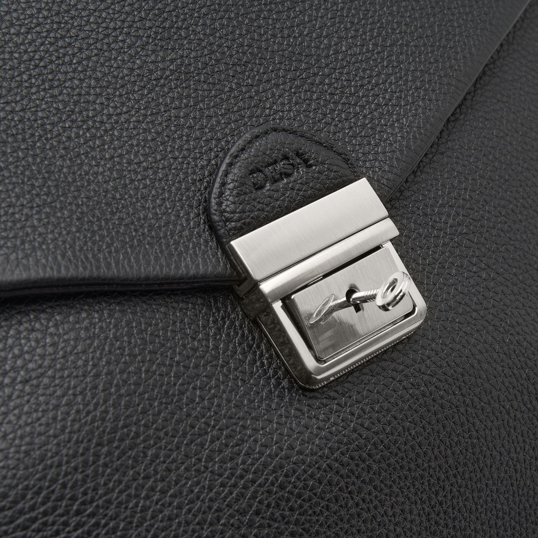 Trula Siyah Erkek Deri Evrak Çantası