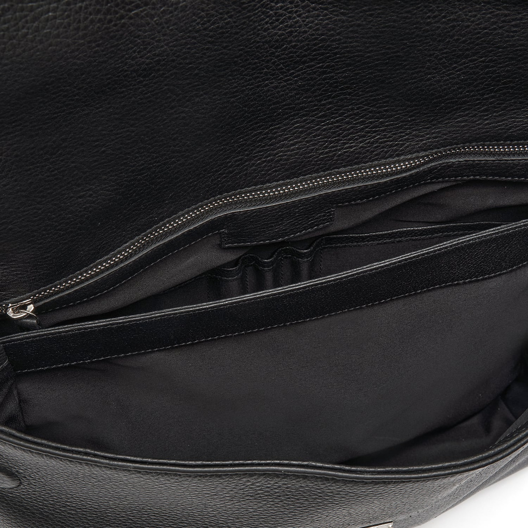 Trula Siyah Erkek Deri Evrak Çantası