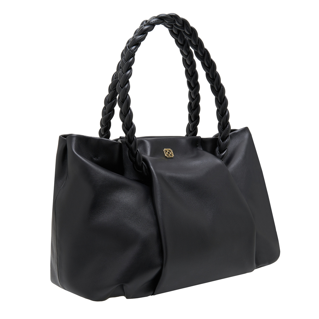 Tulip Siyah Kadın Deri Omuz Askılı Çanta