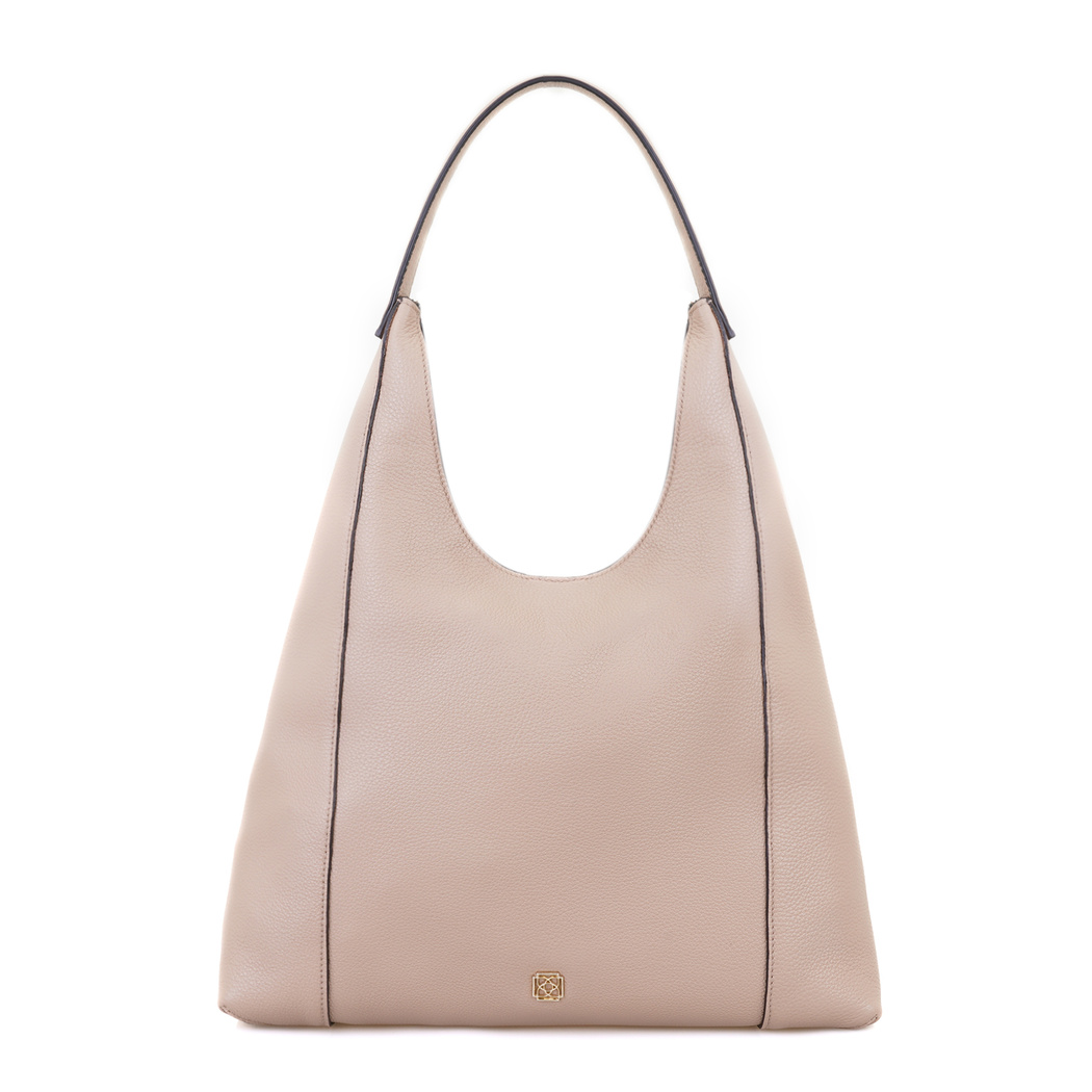 Tulipko Bej Kadın Deri Omuz Çantası