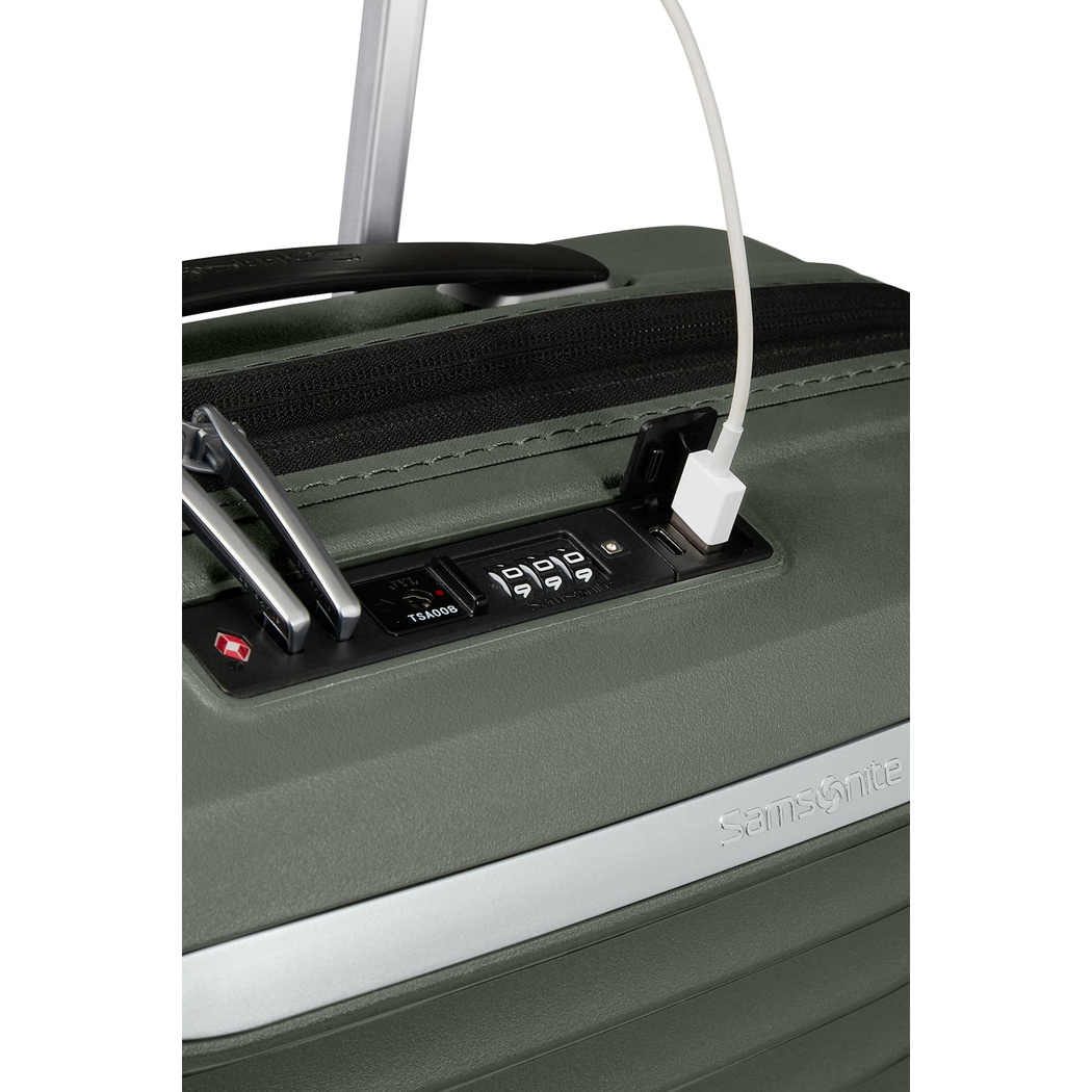 Upscape - 4 Tekerlekli Körüklü Kabin Boy Valiz 55cm