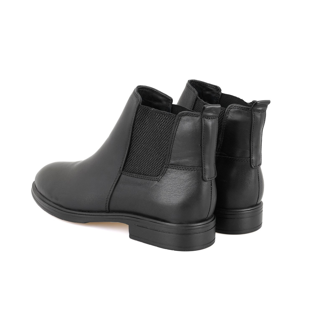 Urien Siyah Erkek Lastikli Deri Chelsea Bot