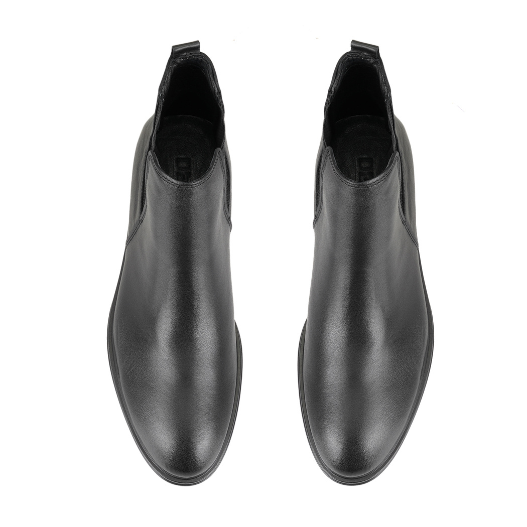 Urien Siyah Erkek Lastikli Deri Chelsea Bot