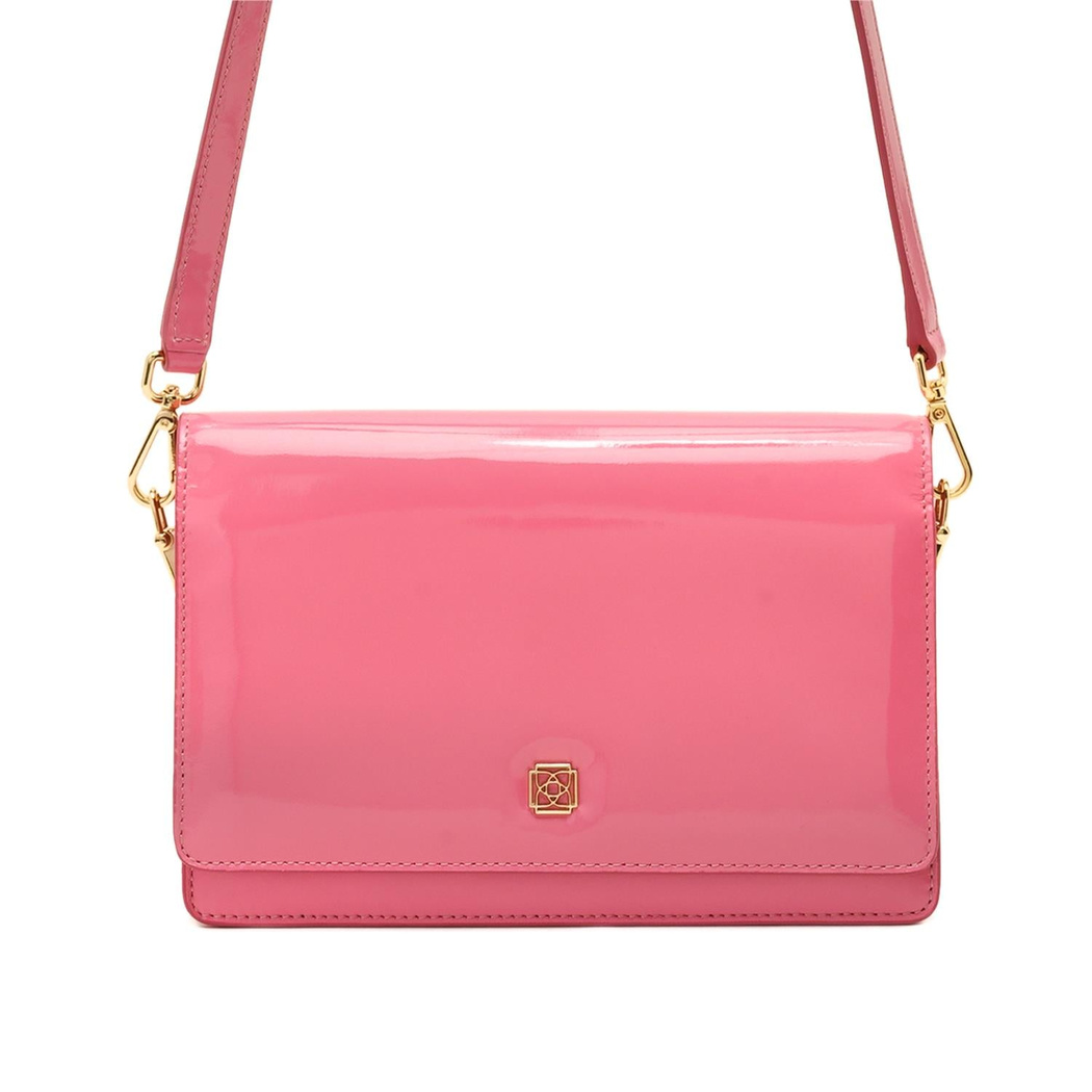 Valeria Pembe Kadın Deri Omuz Çantası