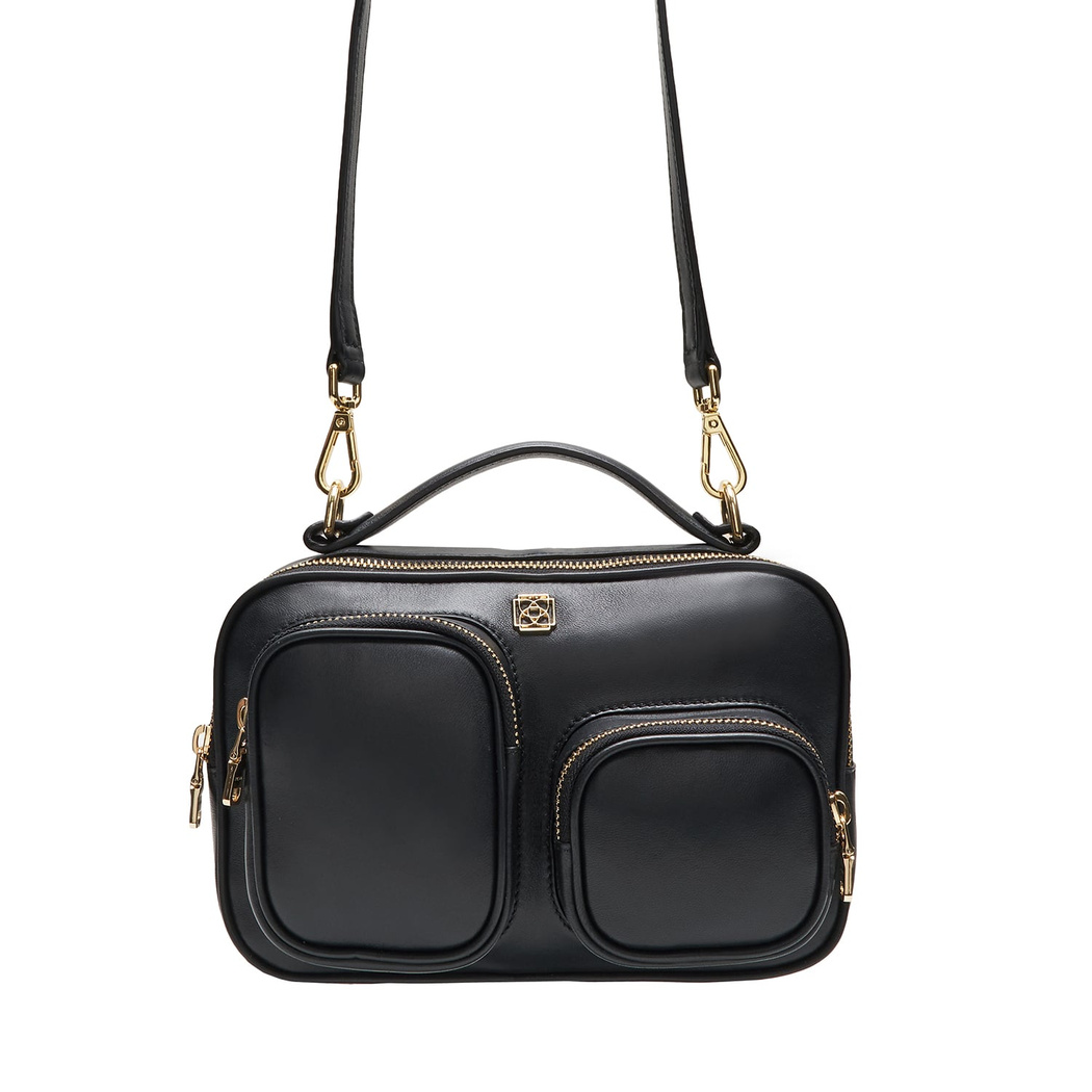 Valeria Siyah Kadın Deri El Çantası