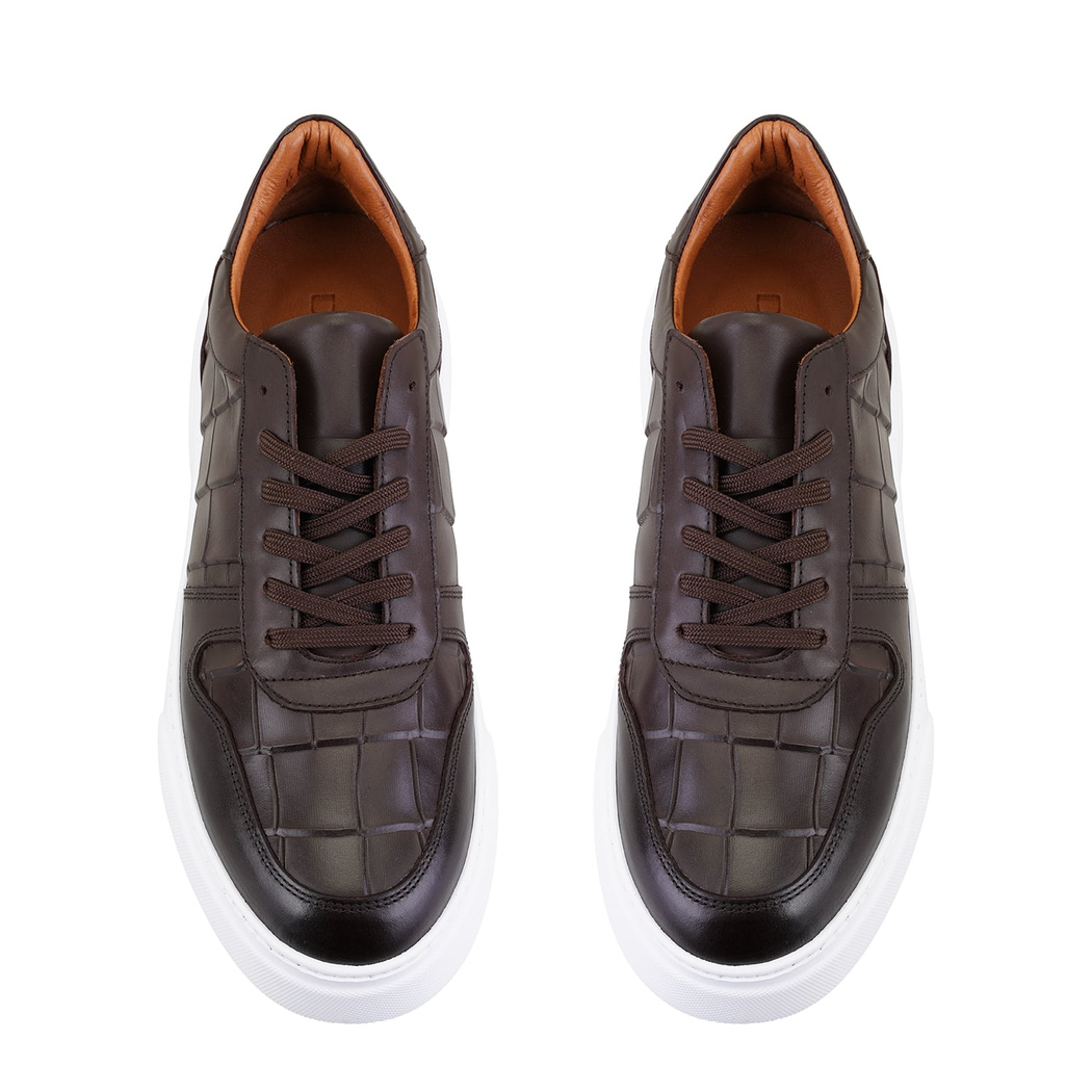 Vernon Kahve Erkek Deri Günlük Ayakkabı