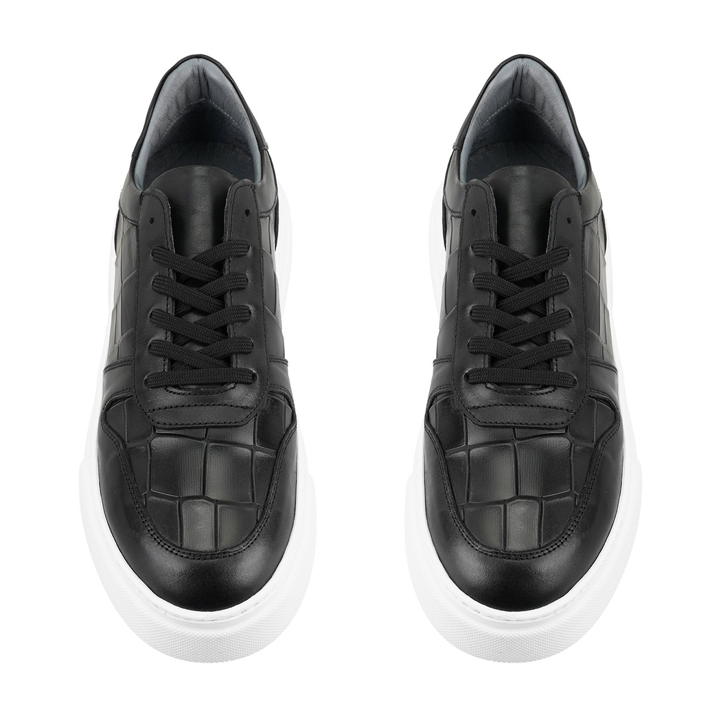 Vernon Siyah Erkek Deri Günlük Ayakkabı