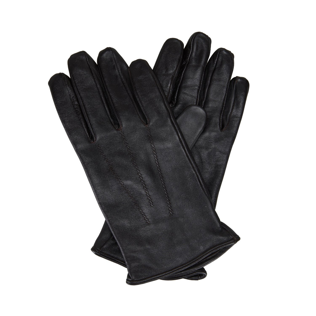 Vespera Kahve Erkek Lastikli Deri Eldiven