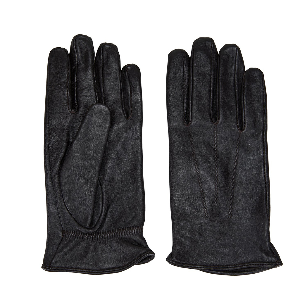 Vespera Kahve Erkek Lastikli Deri Eldiven