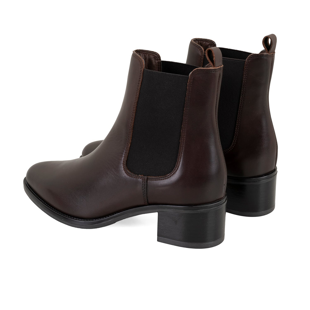 Vien Koyu Kahve Kadın Deri Bot