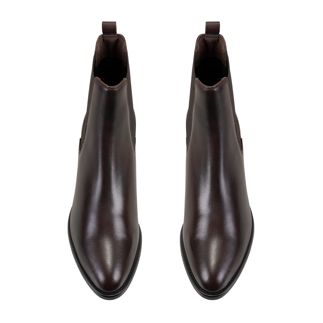 Vien Koyu Kahve Kadın Deri Bot