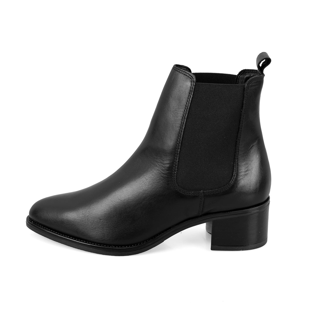 Vien Siyah Kadın Deri Bot