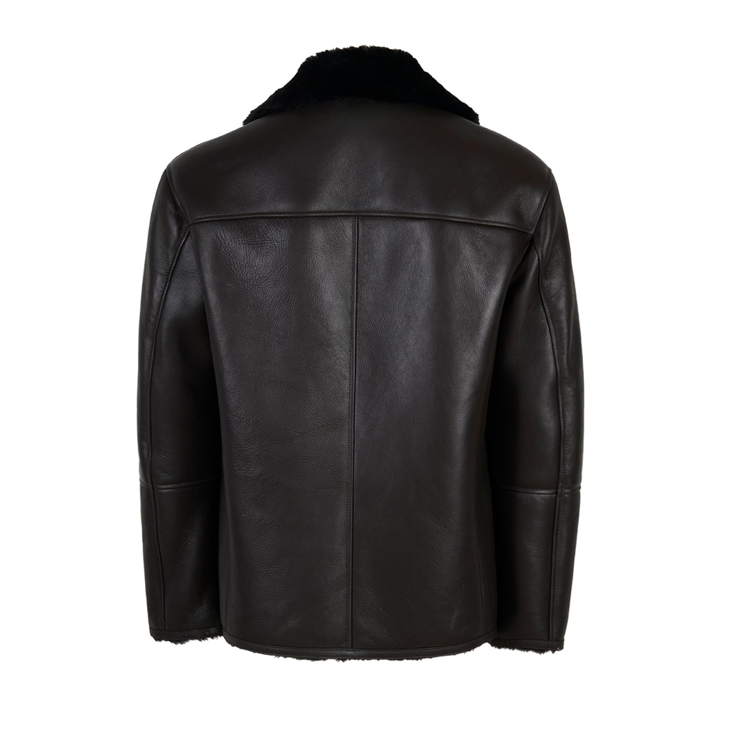 Viony Koyu Kahve Erkek Kürk Ceket