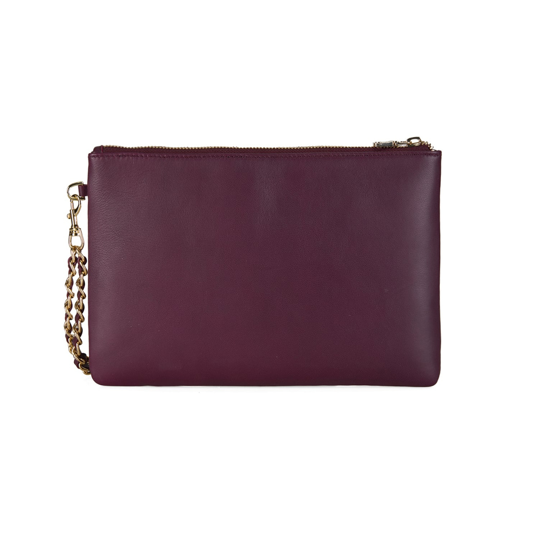 Vionya Bordo Kadın Deri El Çantası