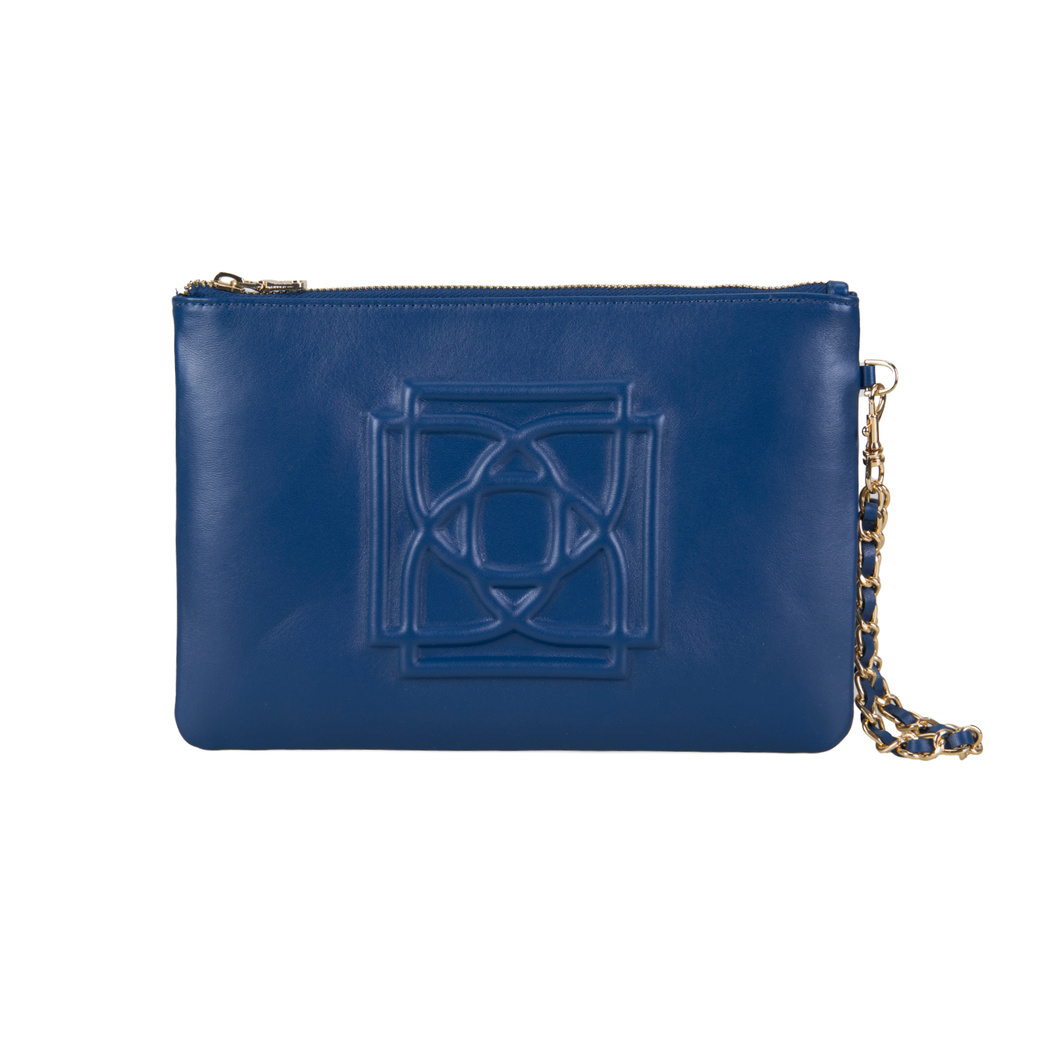 Vionya Lacivert Kadın Deri El Çantası