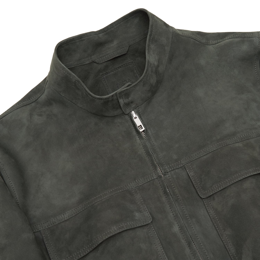 Vitale Erkek Süet Bomber Deri Ceket