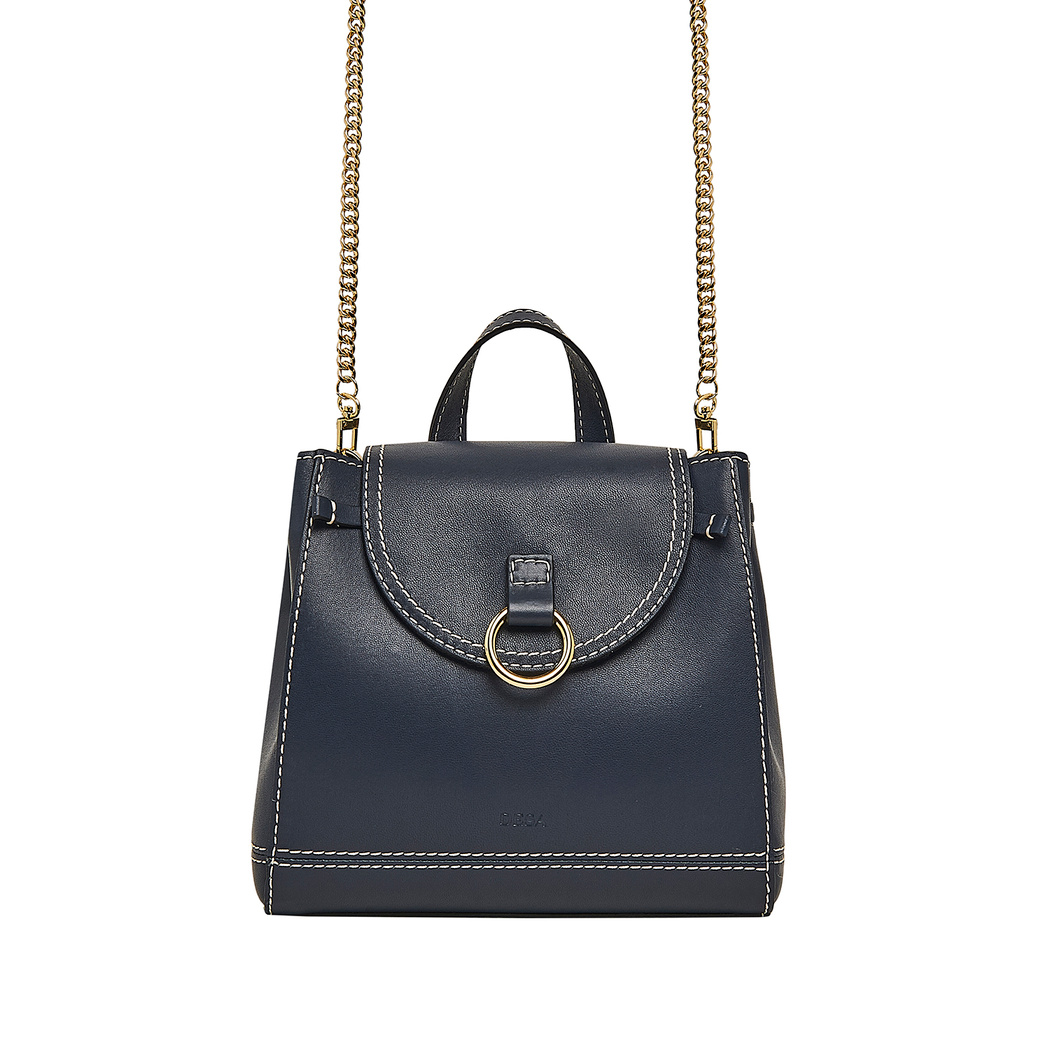 Voleta Kadın Zincir Detaylı Deri Omuz Çantası