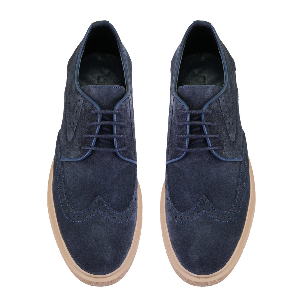 Werner Lacivert Erkek Süet Deri Klasik Ayakkabı