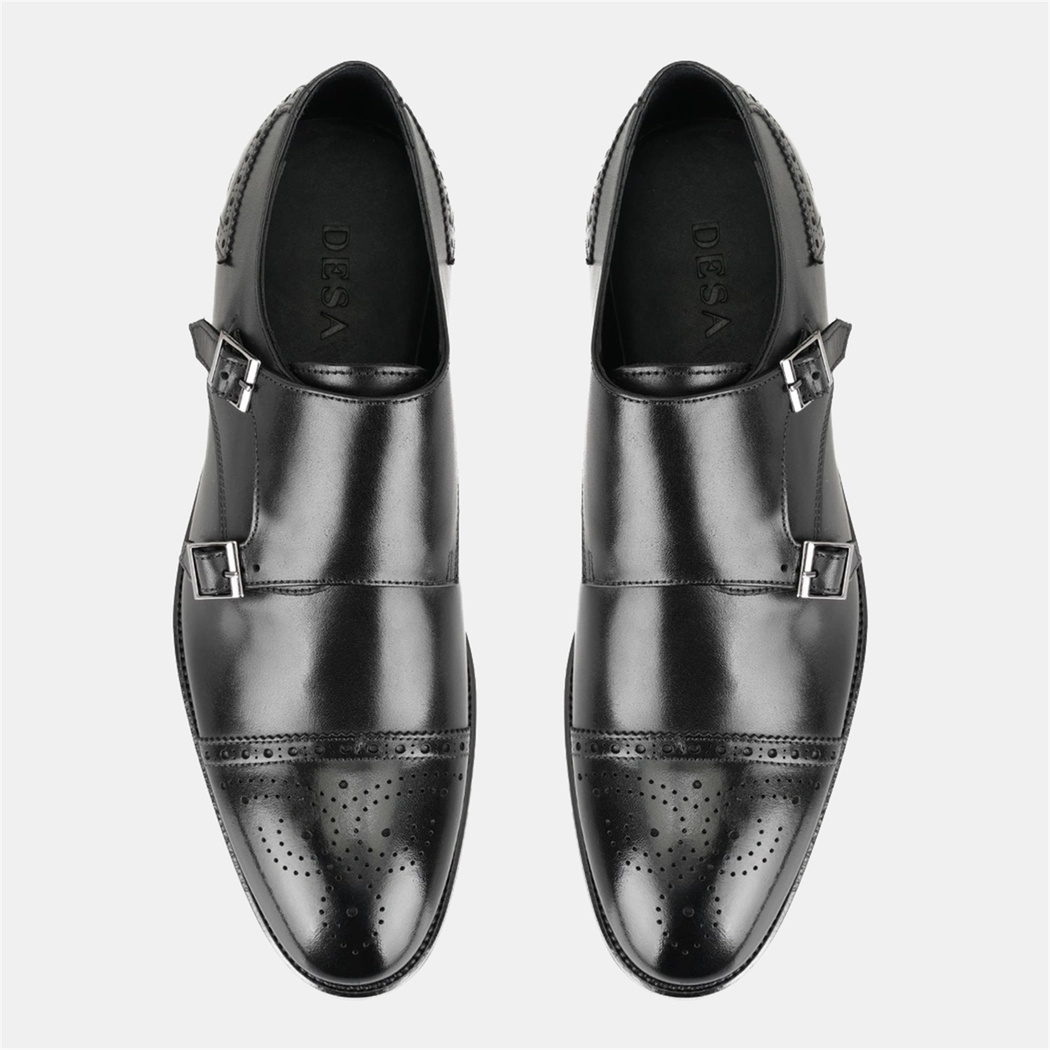 Wesley Siyah Erkek Deri Klasik Ayakkabı