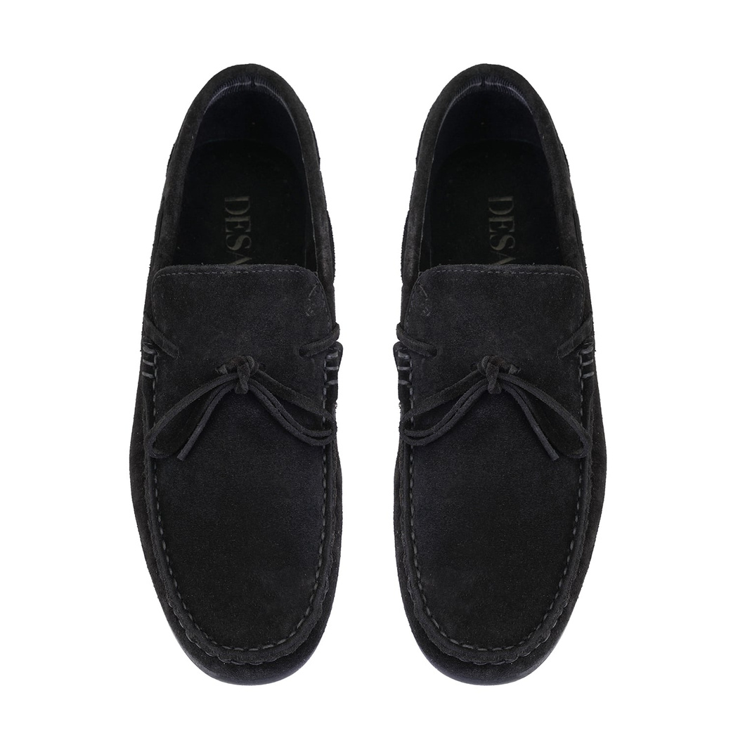 Wilhelm Siyah Erkek Süet Deri Loafer
