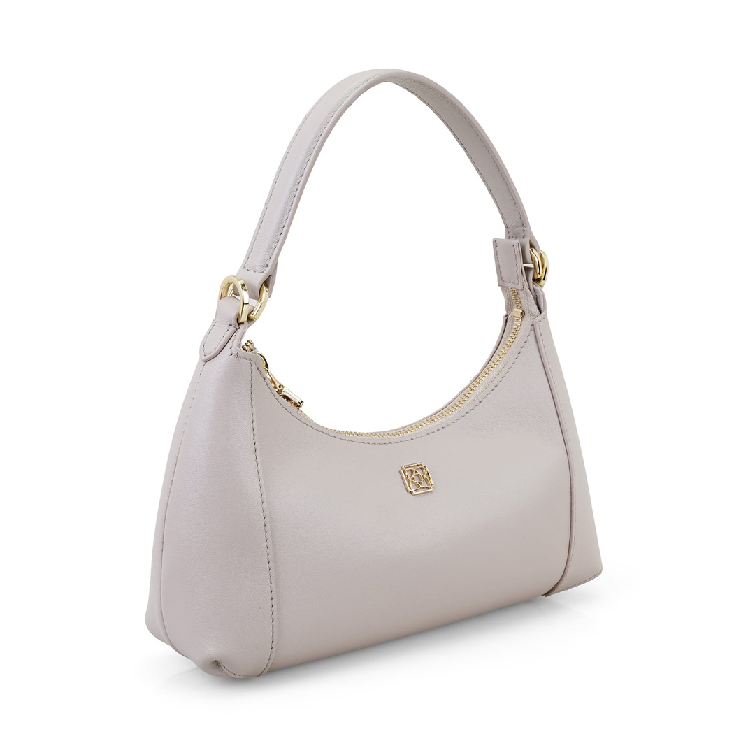 xxx Brielle Bej Kadın Deri Omuz Çantası