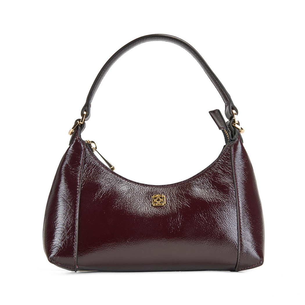 xxx Brielle Bordo Kadın Rugan Omuz Çantası