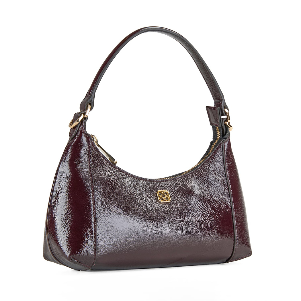 xxx Brielle Bordo Kadın Rugan Omuz Çantası