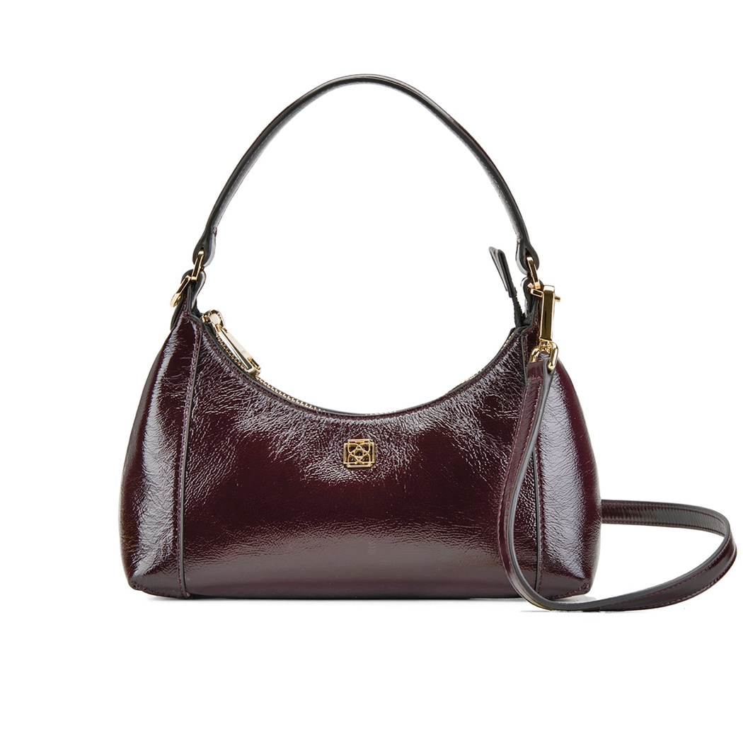 xxx Brielle Bordo Kadın Rugan Omuz Çantası