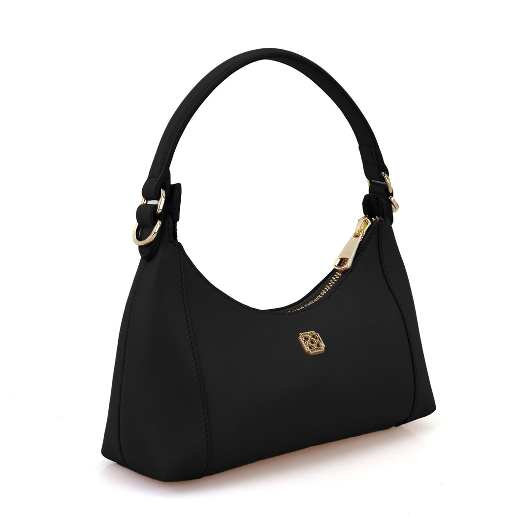 xxx Brielle Siyah Kadın Deri Omuz Çantası