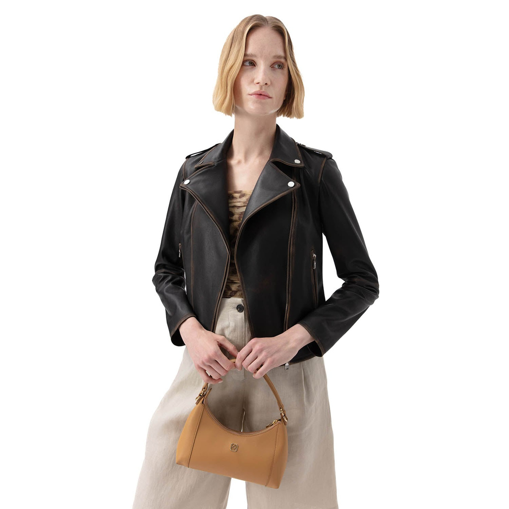 xxx Brielle Taba Kadın Deri Omuz Çantası