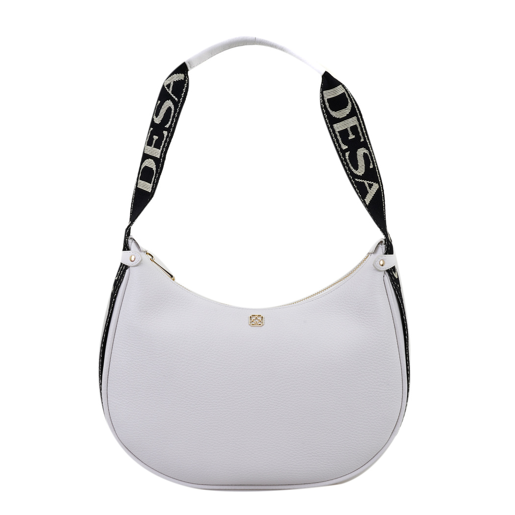 xxx Petunie Beyaz Kadın Desa Logo Askılı Deri Omuz Çantası