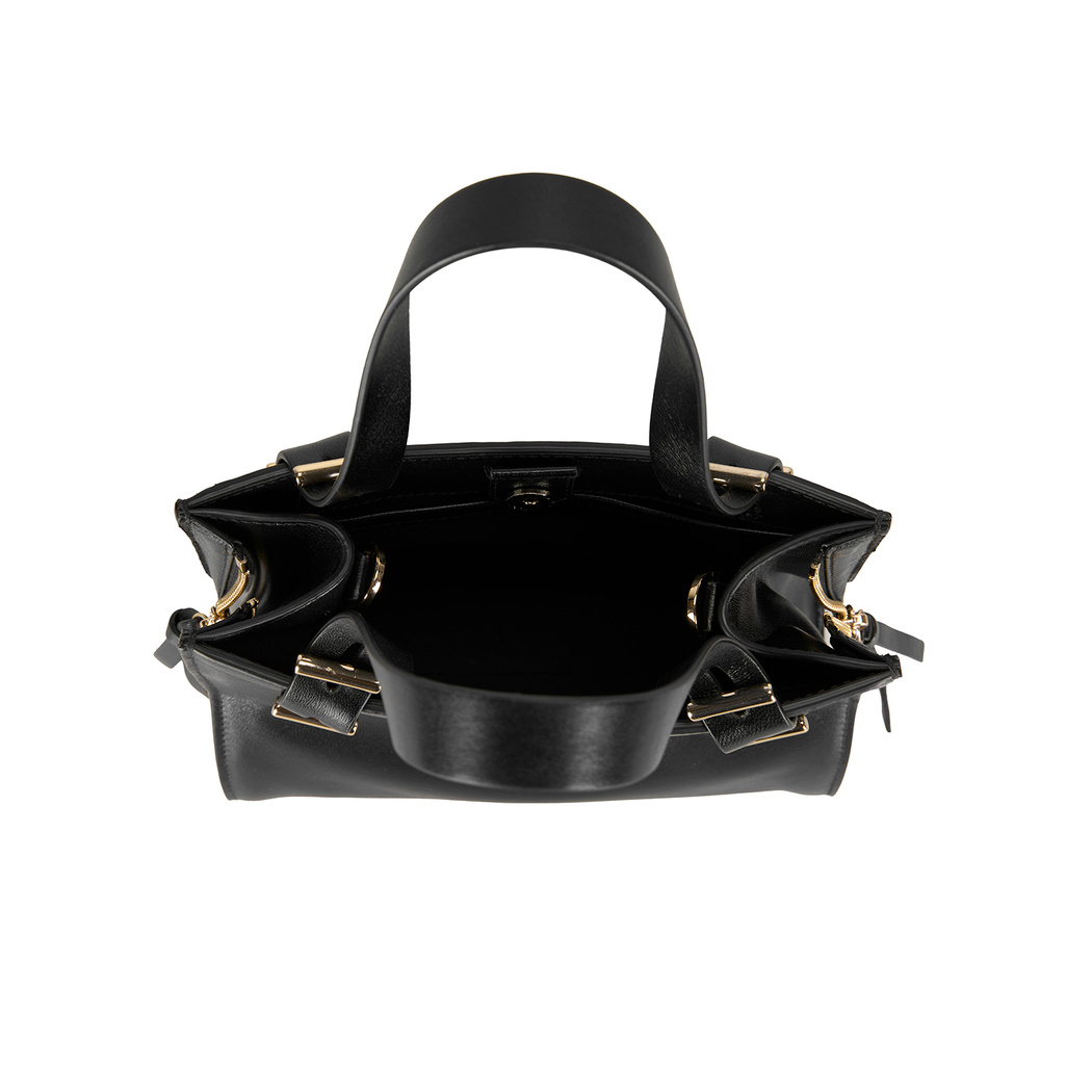 XXX(barkod değişikliği) Seven Small Siyah Kadın Deri Omuz Çantası