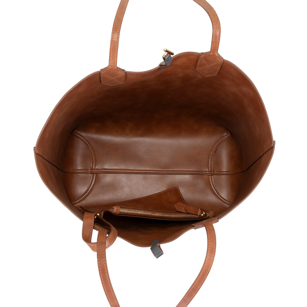 XXXEmely Gri Kadın Çift Taraflı Deri Omuz Çantası