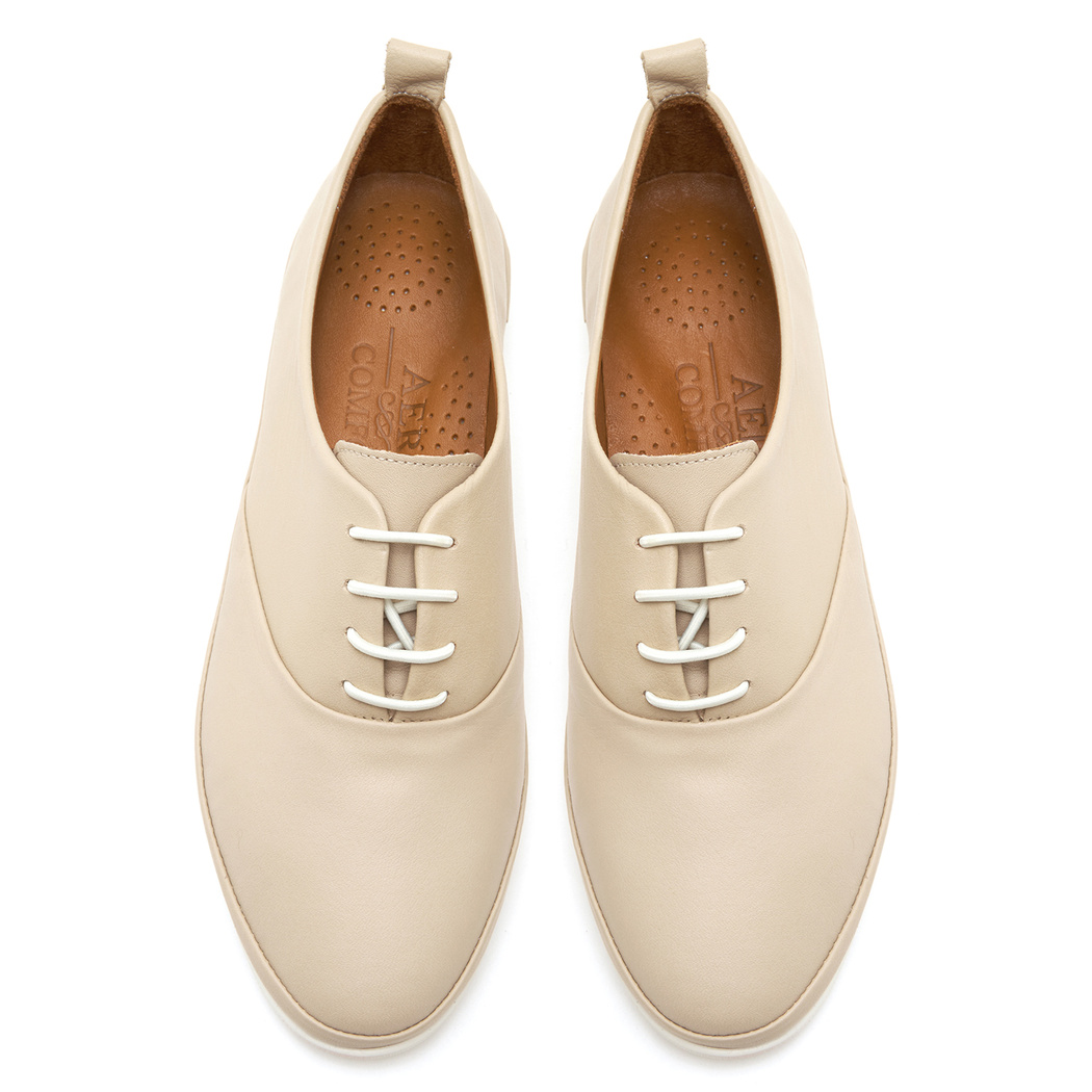 XXXHector DesaComfort Bej Kadın Deri Günlük Ayakkabı