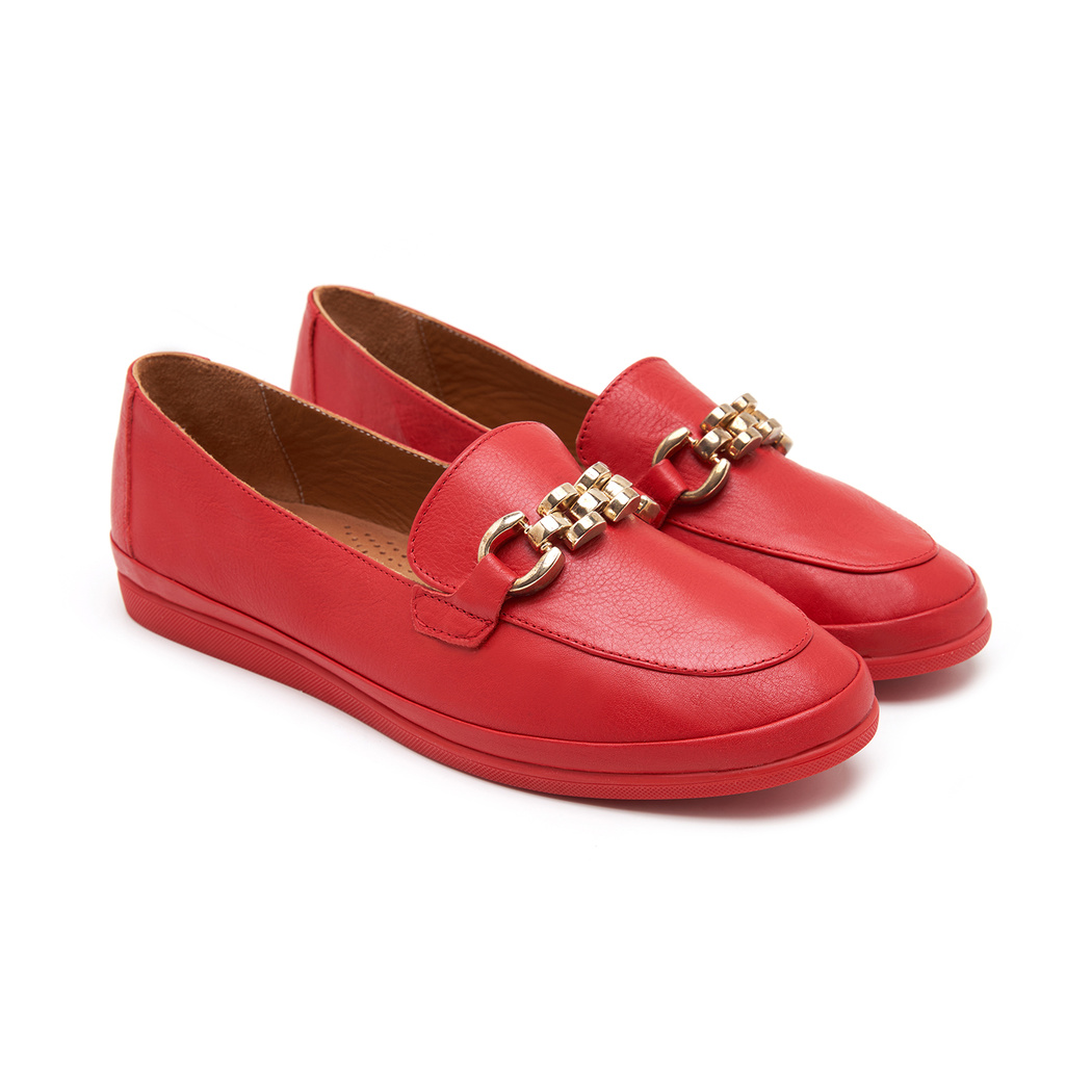 XXXHope DesaComfort Kırmızı Kadın Deri Loafer