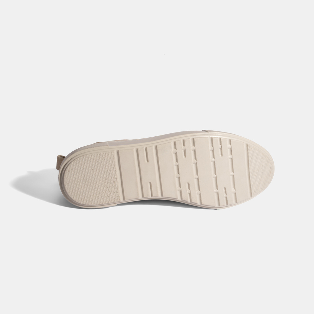 xxxKadın Bej Bağcıklı Deri Günlük Ayakkabı