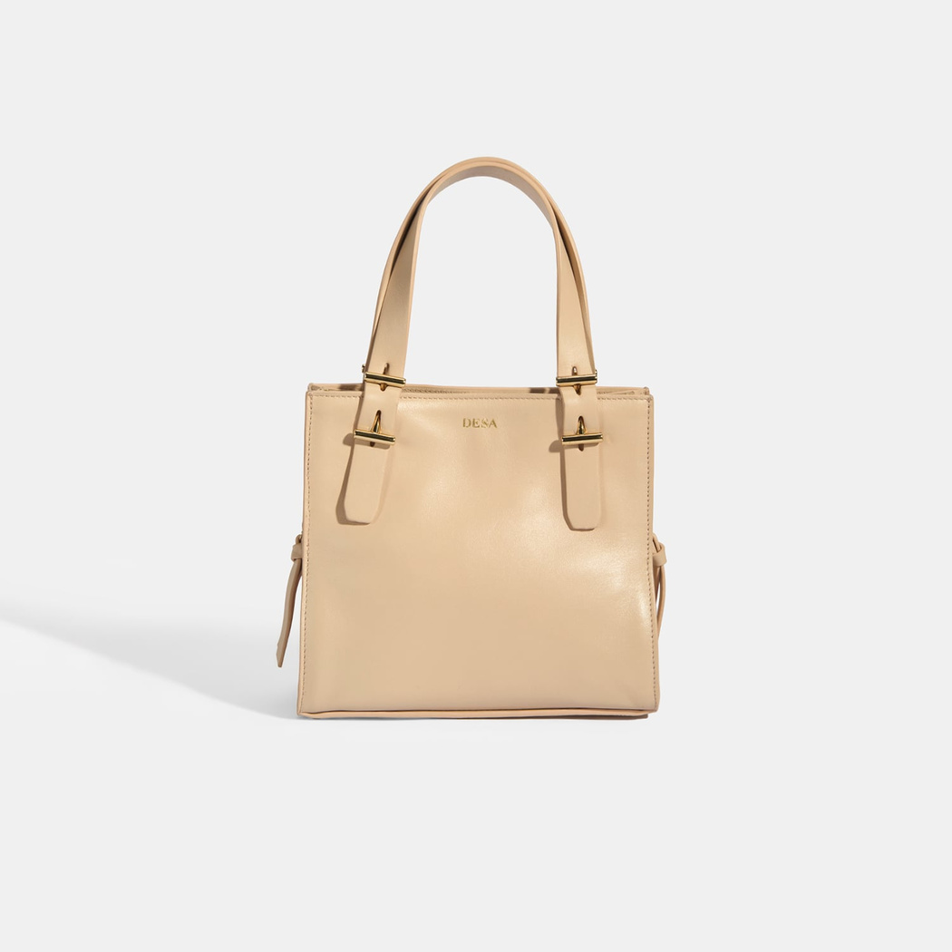 xxxKadın Bej Deri Omuz Çantası