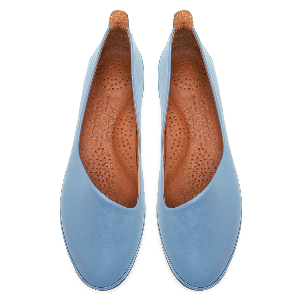 XXXRico DesaComfort Mavi Kadın Deri Babet