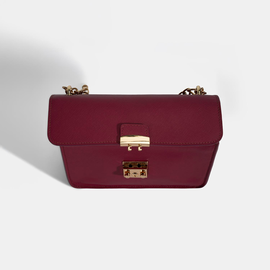 XXXVital Fuşya Kadın Deri Omuz Çantası