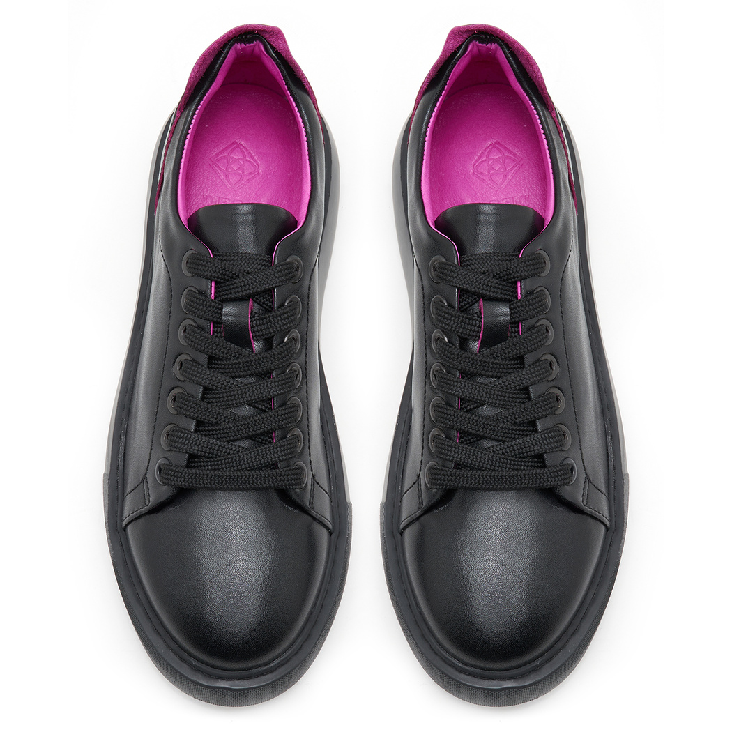 XXXWinona Siyah Kadın Deri Spor Ayakkabı