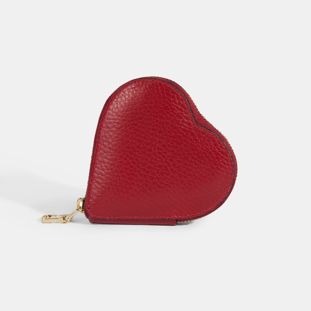 Yelena Kalpli Açık Bordo Deri Cüzdan