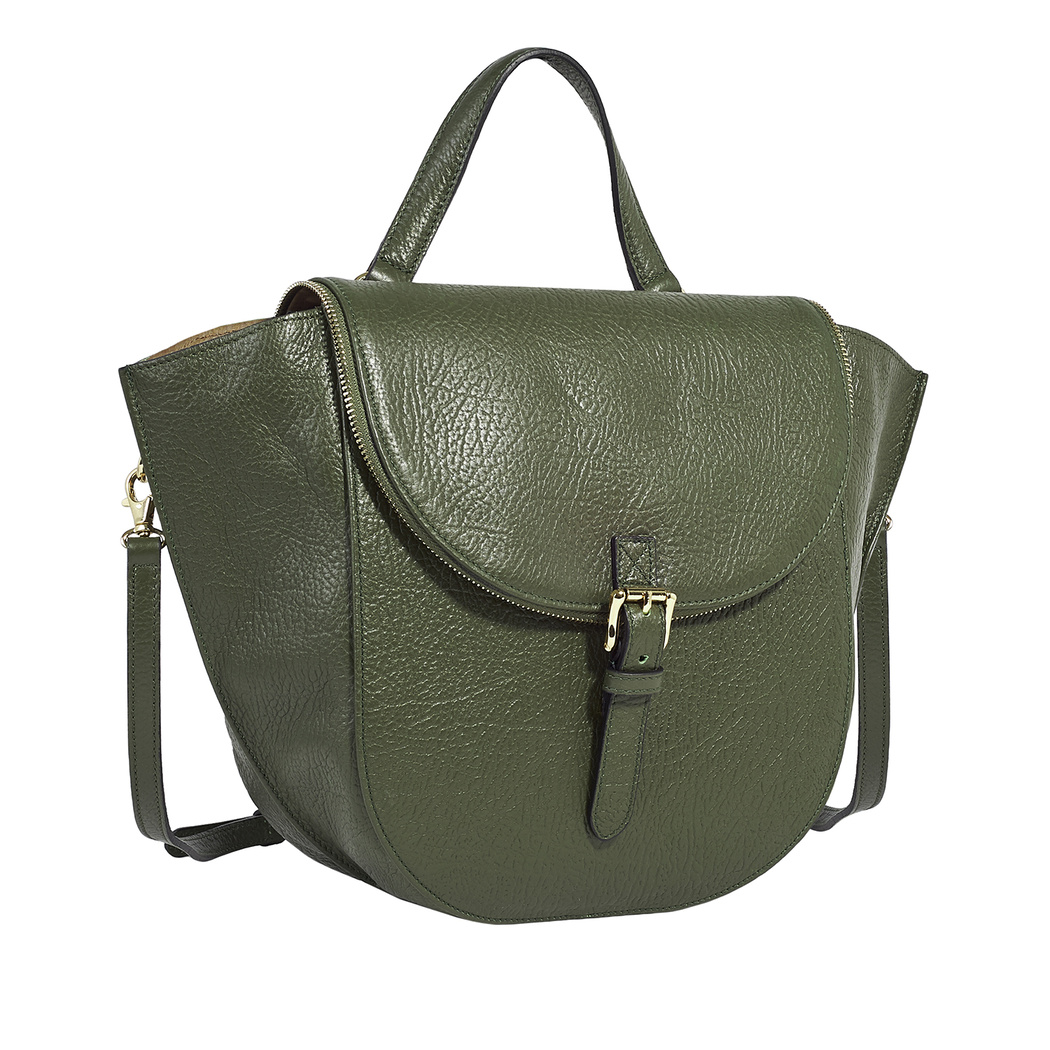 Yeşil Ansia Kadın Deri El Çantası